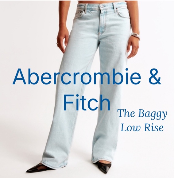 Abercrombie & Fitch Denim - Abercrombie & Fitch Light Blue Jeans The baggy low rise